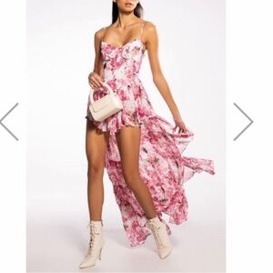 Floral Pink Maxi Dress